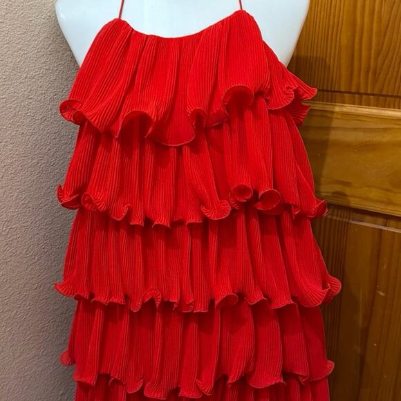 Ruffle Red Dresses & Skirts - Ruffle Red identifies ditto Size Small Dress